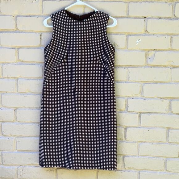 Take 50% OFF- ISAAC MIZRAHI Brown polka-dot mini dress, Size-2 - Picture 1 of 5